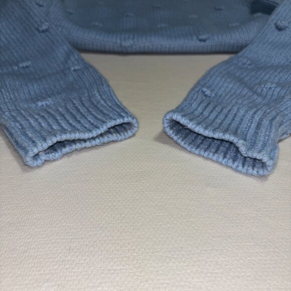 Lucky Brand Blue Bobble Knit Sweater Women’s S Textured Pullover Crew Neck Y2K - Picture 5 of 8